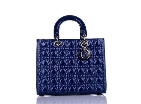 lady dior patent blue